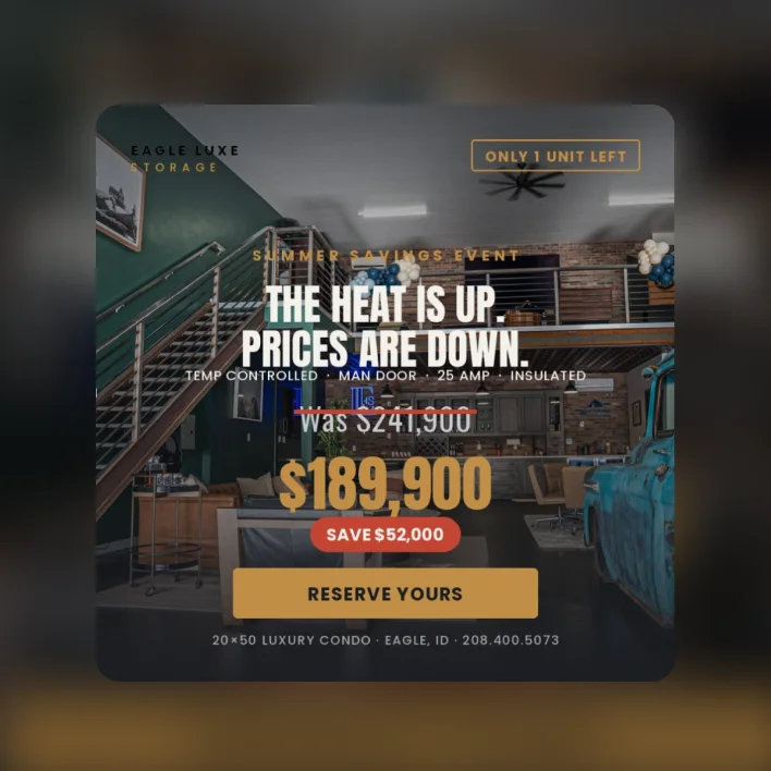 Lead generation ad creative